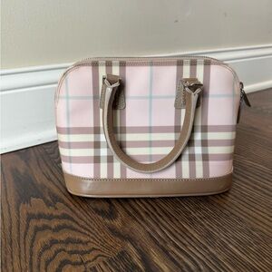 Burberry Pink and Brown Women's Handbag
